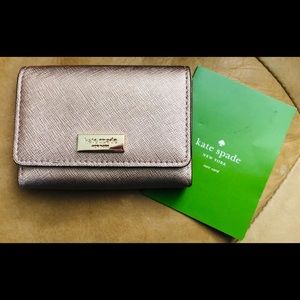 Kate Spade Rose Gold Card Holder